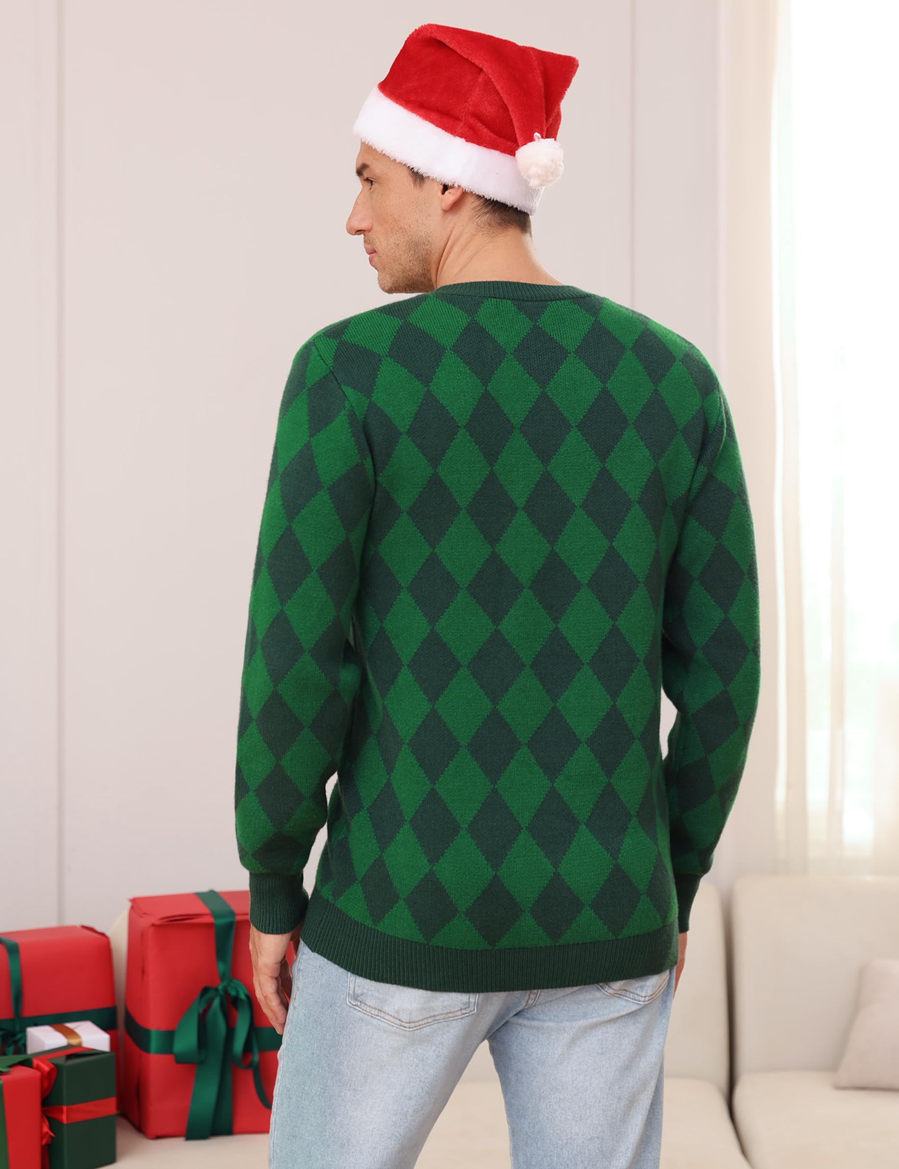 Totatuit Maglione Natalizio da Donna Maglione Lavorato a Maglia Maglione Invernale da Donna con Fiocchi di Neve e Renne