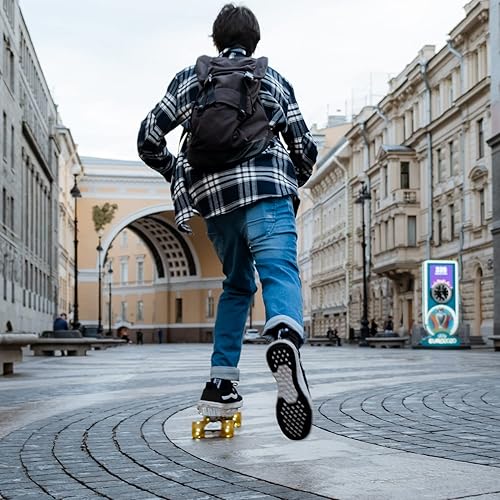 Miniatura 6 de FREEDARE Ruedas de patinaje de 2.126in2.283in, ruedas y rodamientos para interiores y exteriores, ruedas de patinaje luminosas 83A con herramientas