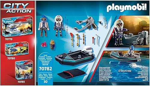 Miniatura 4 de Playmobil Paquete de chorro de policía con barco