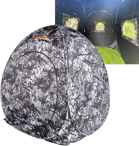 THUNDERBAY Run & Gun Series 1-3 Pereson Pop-Up Ground Blind, Hunting Bilnd for Deer, Turkey Duck Hunting, Bow Hunting
