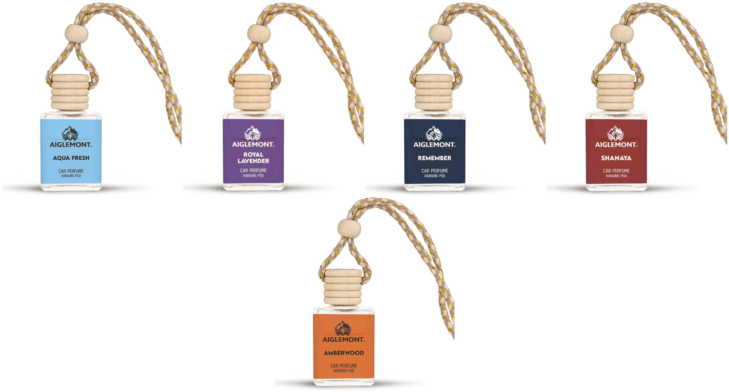 Car Perfumes combos | Aqua Fresh+ Royal Lavender + Royal Remember+ Shanaya+ Amberwood| Combo of 5 | 10 ml Each-image-43