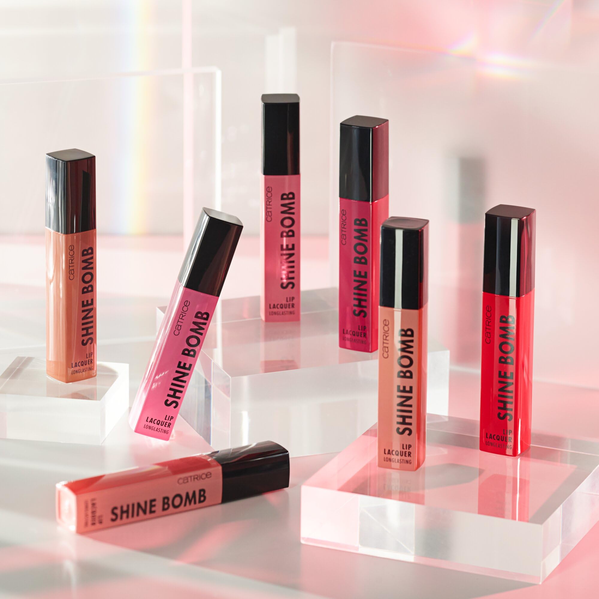 Catrice Pomadka do ust w płynie Shine Bomb, długotrwały, natychmiastowy wynik, błyszczący, intensywny kolor (3ml)