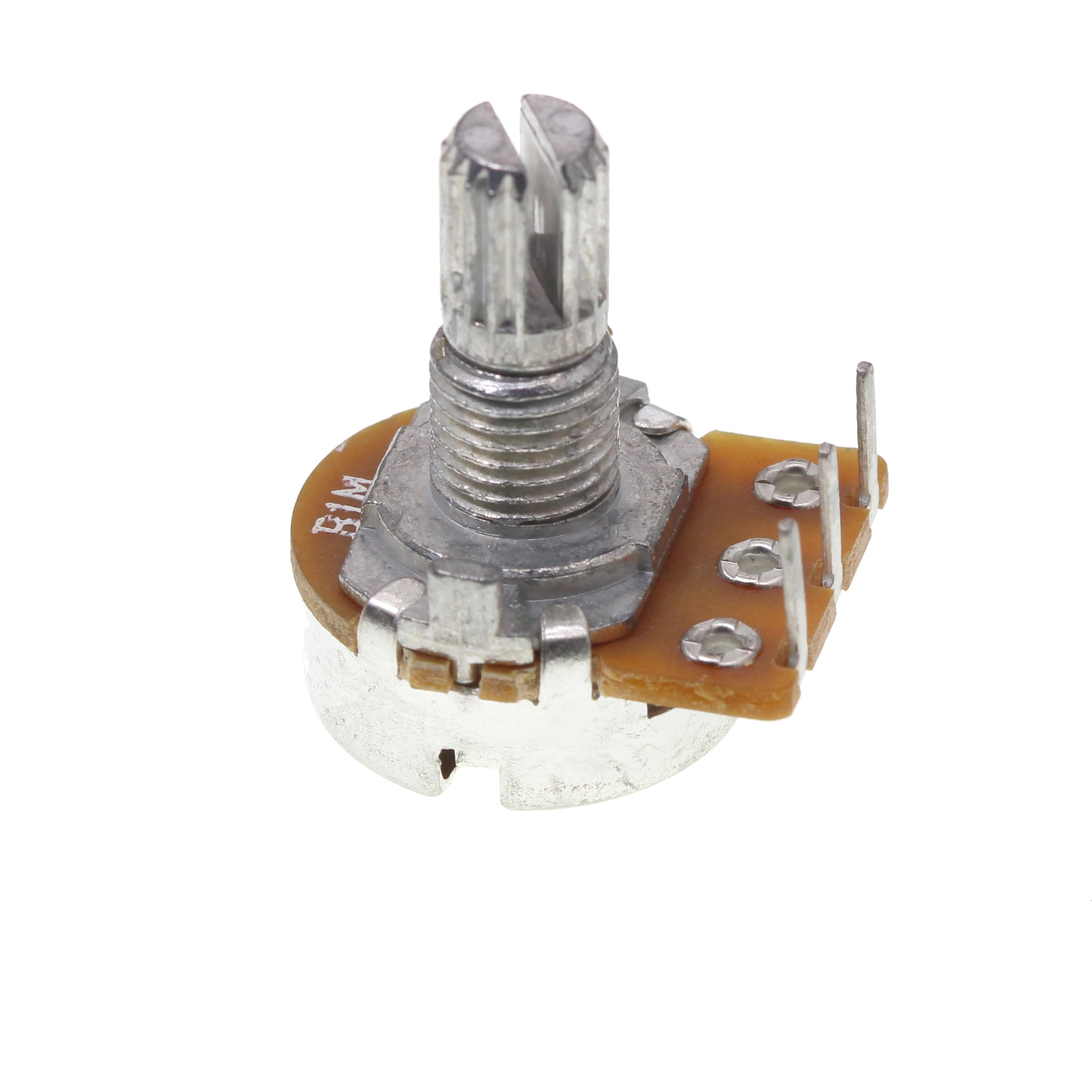 (Pack of 10) WH148 Vertical Single Turn Inward Bending 3 Pins Potentiometer B1M 1M Ohm Variable Resistors 15mm knurled Shaft Aluminum Alloy Knob Caps - Image 2