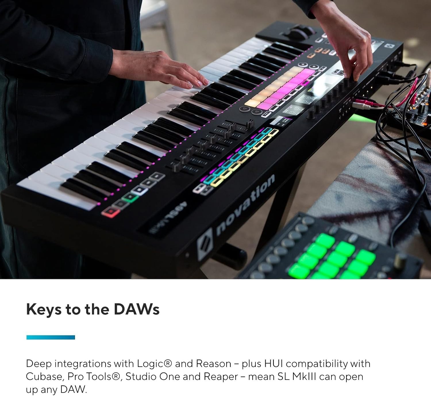 Novation 49SL MkIII, 49-key MIDI & CV equipped Keyboard Controller with 8 Track Sequencer