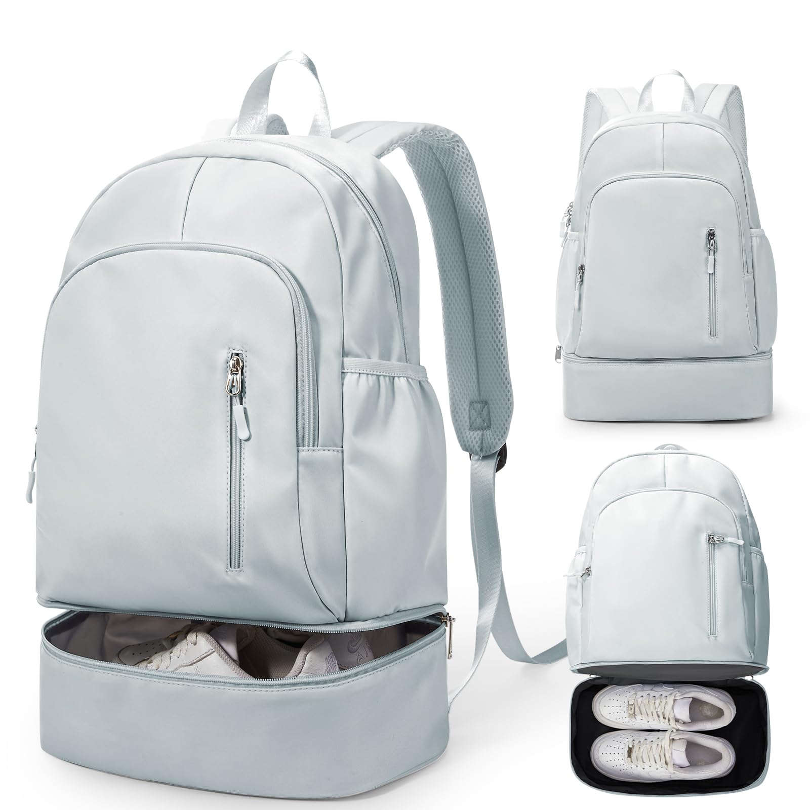 VENATIN Gym Backpack for Women Men, Lightweight Gym Bag with Shoe Compartment, Waterproof Backpack Sports Essentials with Wet Pocket for Fitness Yoga