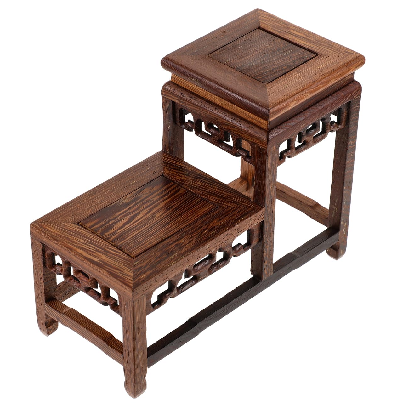 Armoires de curio antiques et socle en bois de prestige OSALADI