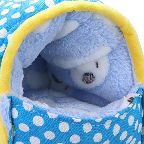 Miniatura 7 de Wontee Hamster Bed Hideout Sugar Glider Hamaca para animales pequeños, casa de cama cálida para hámsters, erizos, planeadores de azúcar, jerbos y