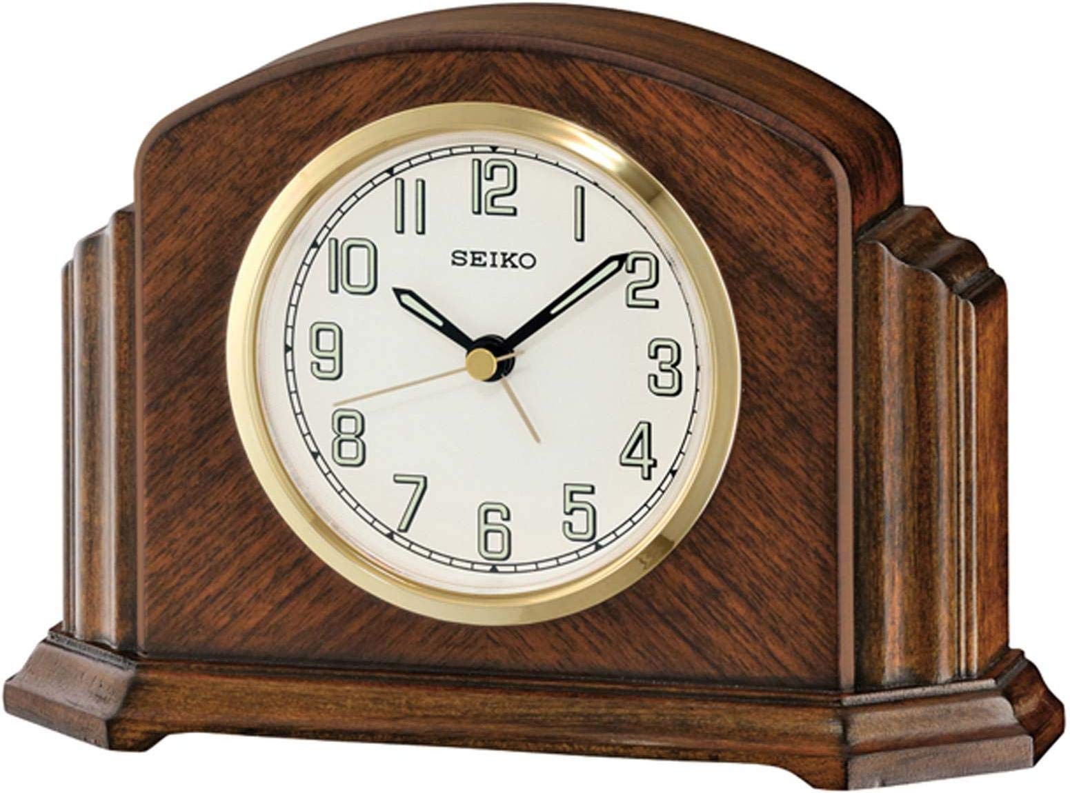 Seiko Size 18.5 Wooden Mantel Clock - C1894 Qxe043b