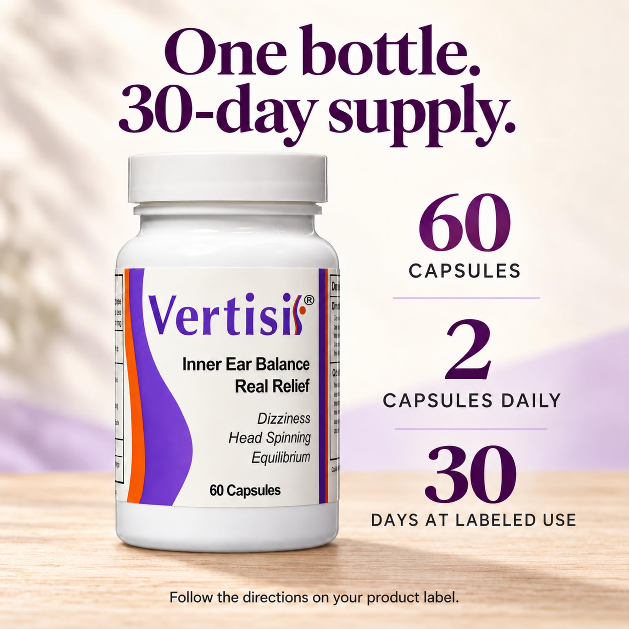 Eradicate Vertigo with Vertisil Guaranteed (1 Bottles) No Side Effects — Amazon image 2