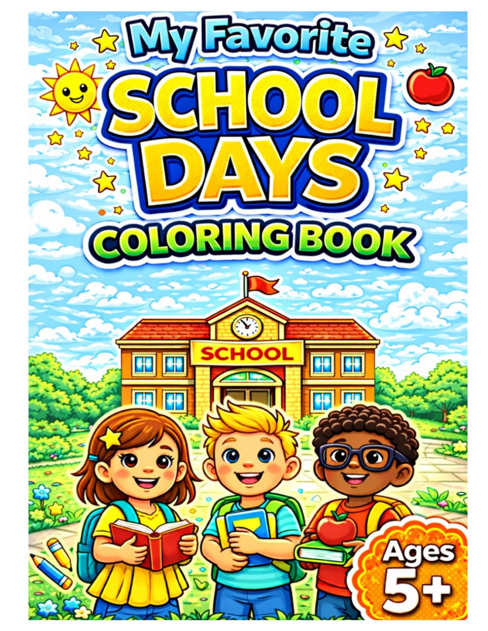 My Favorite School Days Coloring Book for Ages 5+ (My Favorite Everyday Adventures Coloring Books)