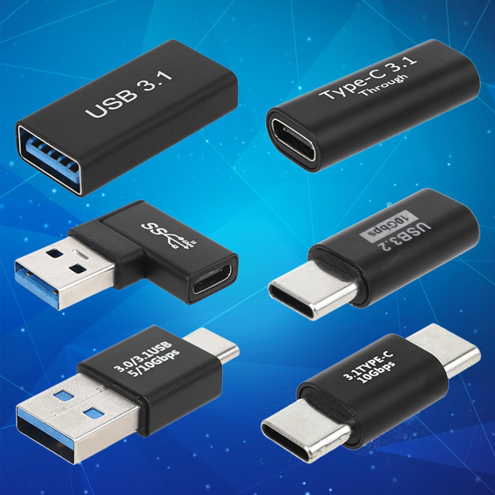 Maxtonser USB C to Type C Male Female Data Converter Connector USB C to Type C Male Female Converter Connector