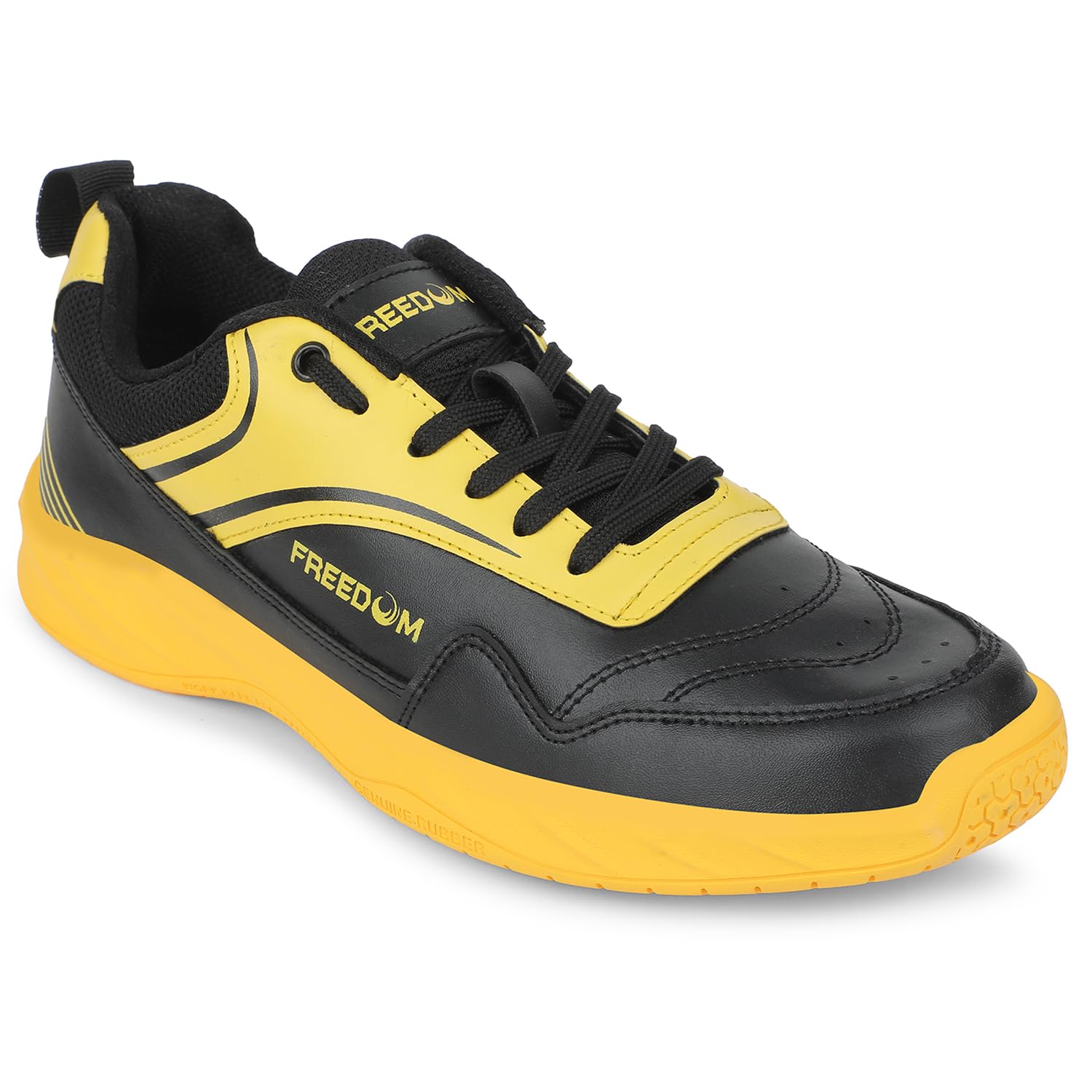 Freedom SHUSHA Sports Lacing Badminton and Pickleball Shoes for Men with PVC Upper & TPR Sole | Lightweight, Comfortable & Durable | Suitable for Table Tennis, Volleyball and Outdoor-image-47