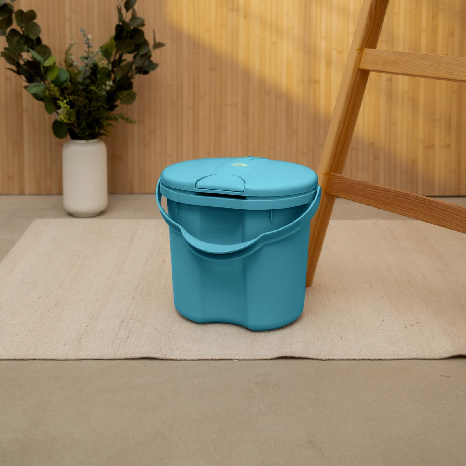 Rotho Babydesign TOP Windeleimer - recycelt - Windeleimer - geruchsdicht - ohne Nachfüllkasetten - Wickeleimer - gra