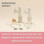 Ameda Universal Spare Parts Kit | Breast Pump Accessories | Ameda Breast Pump Parts | (2) Diaphragms & (2) Valves | Compatible with HygieniKit, MYA Joy, MYA Joy Plus & Pearl