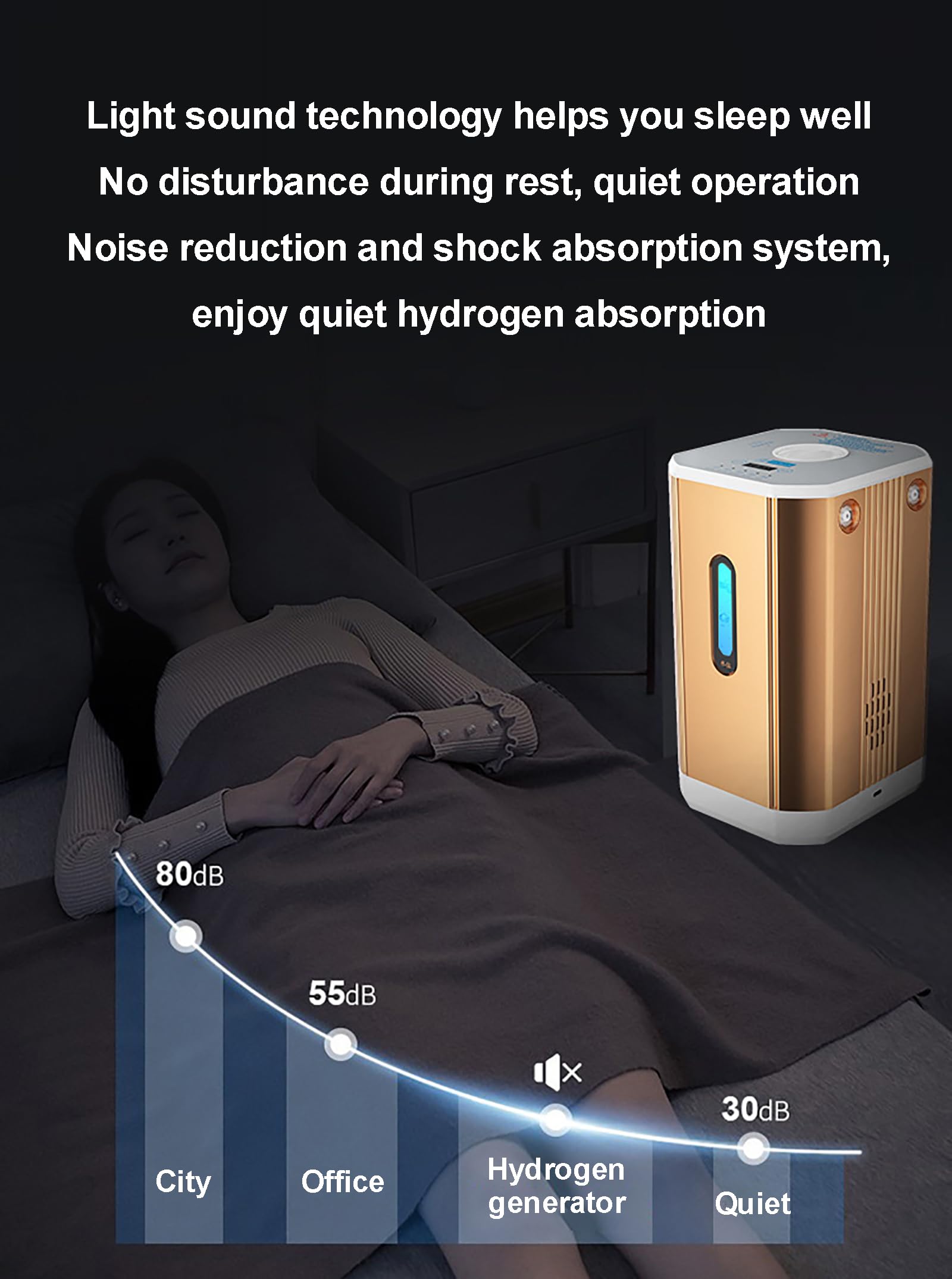 Urządzenie do inhalacji wodorem, 2 w 1 generator H2 z podwójnym wyjściem, 99,99% wysokiej czystości, generator wody jonizatora z technologią PEM, terapia wodorem nosowym