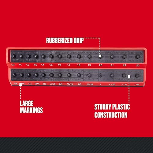 Miniatura 4 de CRAFTSMAN Soporte de clavijas de enchufe, organizador de almacenamiento de bandeja de herramientas, unidad de 12 pulgada (CMMT99416)