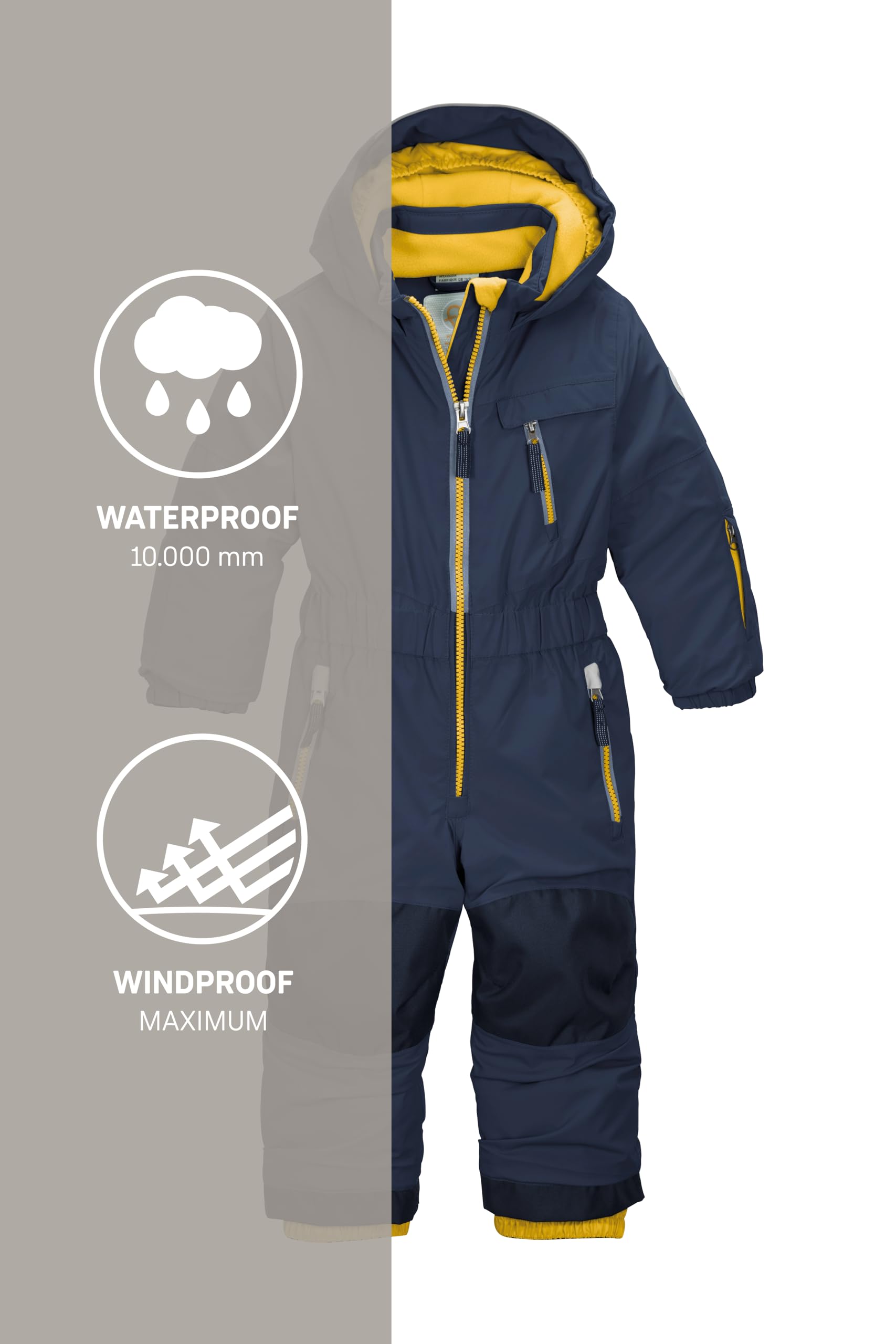first instinct by killtec Fisw 31 Mns Onpc Tuta da sci/tuta da neve con cappuccio, impermeabile Unisex - Bambini e ragazzi