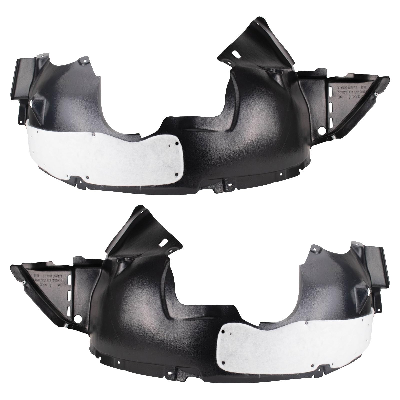 TRQ Front Inner Fender Liner Set | For 2015-2016 Chevrolet Trax GM1248286 GM1249286