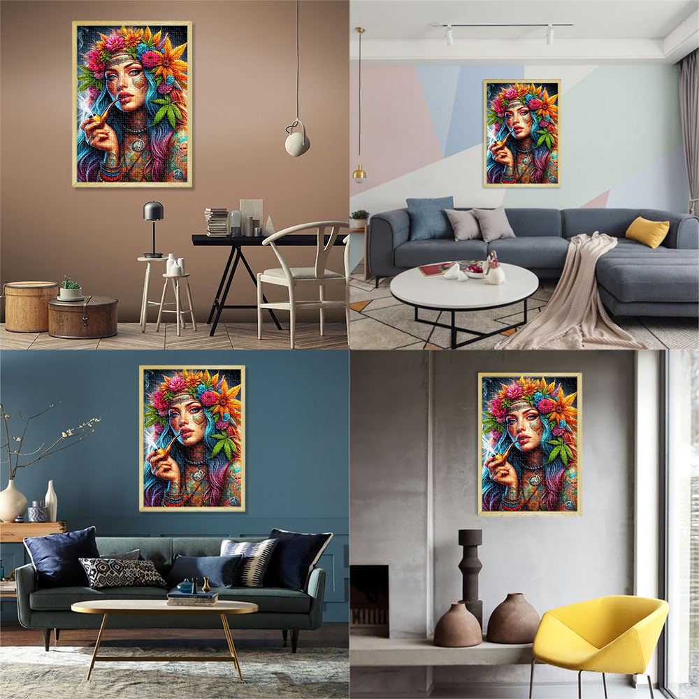 Puzzles de 2000 pièces pour Adultes La Reine en Fleurs Réduction du Stress intéressante Renforcer l'amour Entre Les Couples 70x100cm
