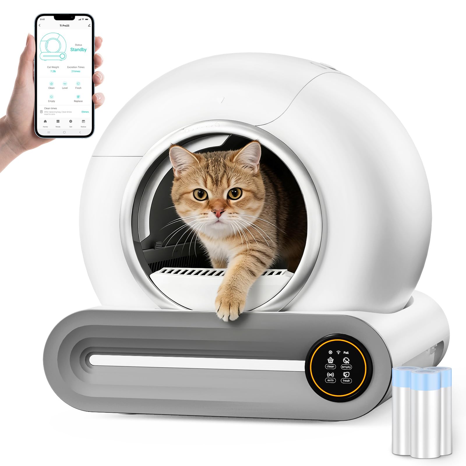 SUW Self Cleaning Litter Box 65L+9L