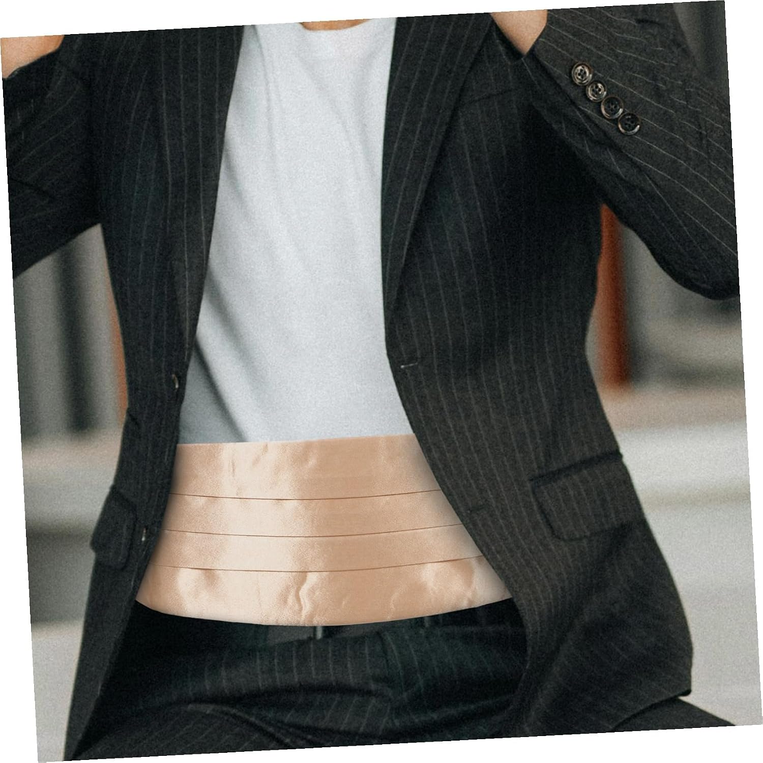 Men's Cummerbund for Tuxedos Sleek Solid Color Formal Waistband for Weddings and Events Elegant Accessory for Groomsmen and Special Occasions