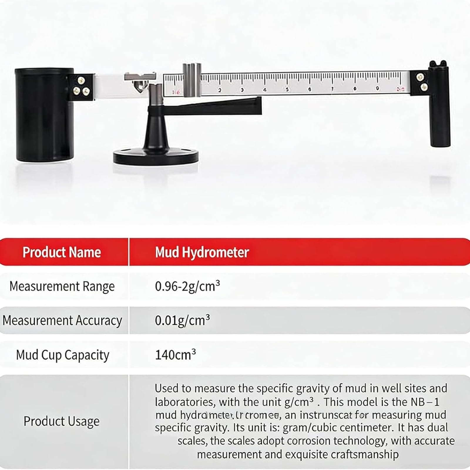Schlammviskosimeter-Set, Tragbares Schlammprüfgerät Mit Aluminiumbox, Schlammhydrometer, Sandgehaltsbestimmung, Viskosimeter, Präzisionsrheometer Für Laboranalysen