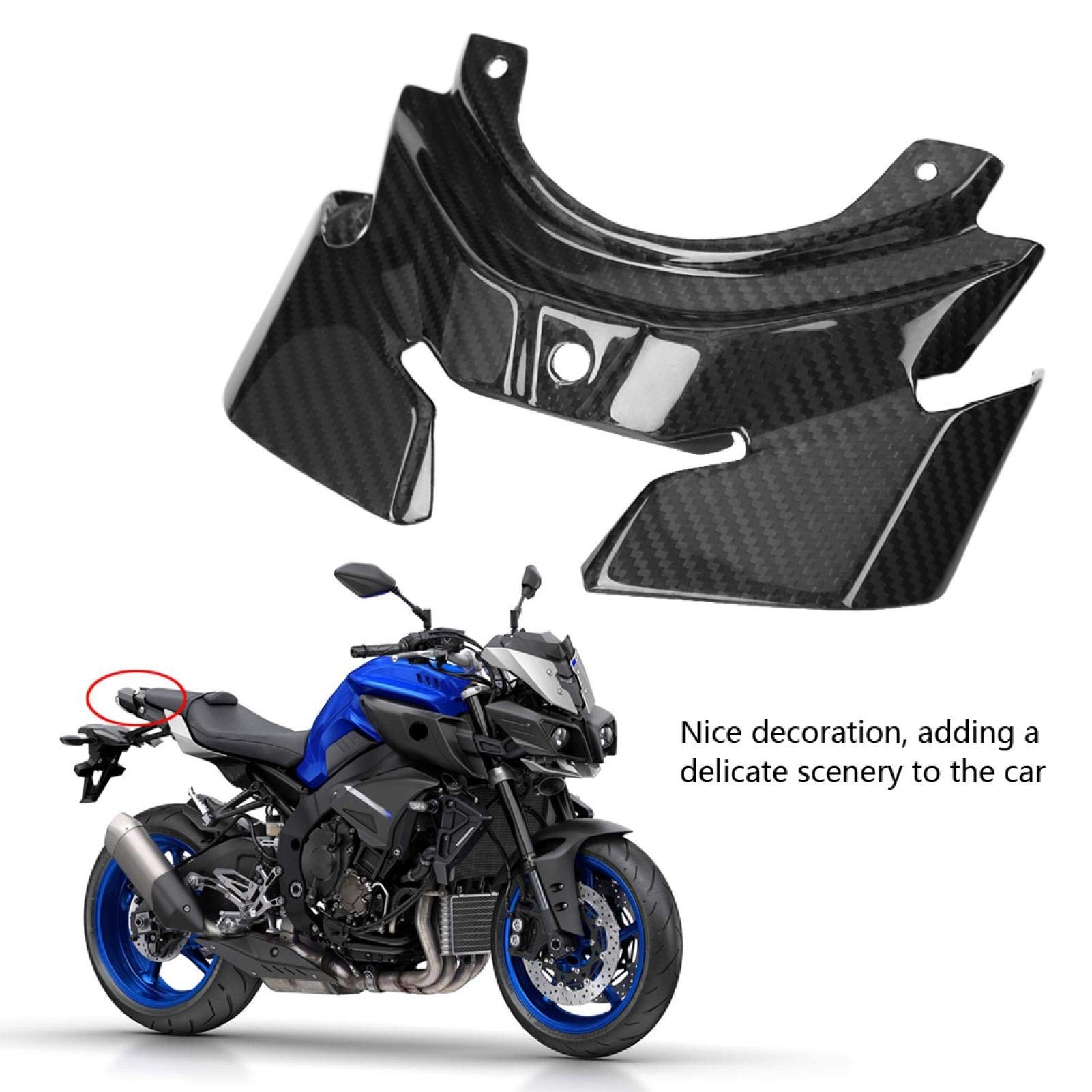 Yctze Copertura di protezione del fanale posteriore del motociclo in fibra di carbonio Copertura di protezione del fanale posteriore per MT-10/FZ-10 2016-2018 Accessori Moto per mt-10 per yamaha mt-10