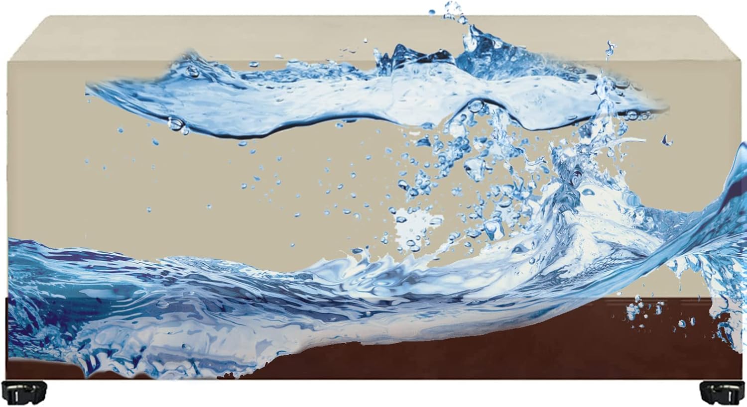 RUANLOV Outdoor Sofa Cover 59.1x30x40in,Bench Loveseat Cover, 463D Heavy Duty Oxford Fabric Durable Waterproof Outdoor Furniture Cover for Rectangular Table Chair Sofa Lawn Protector