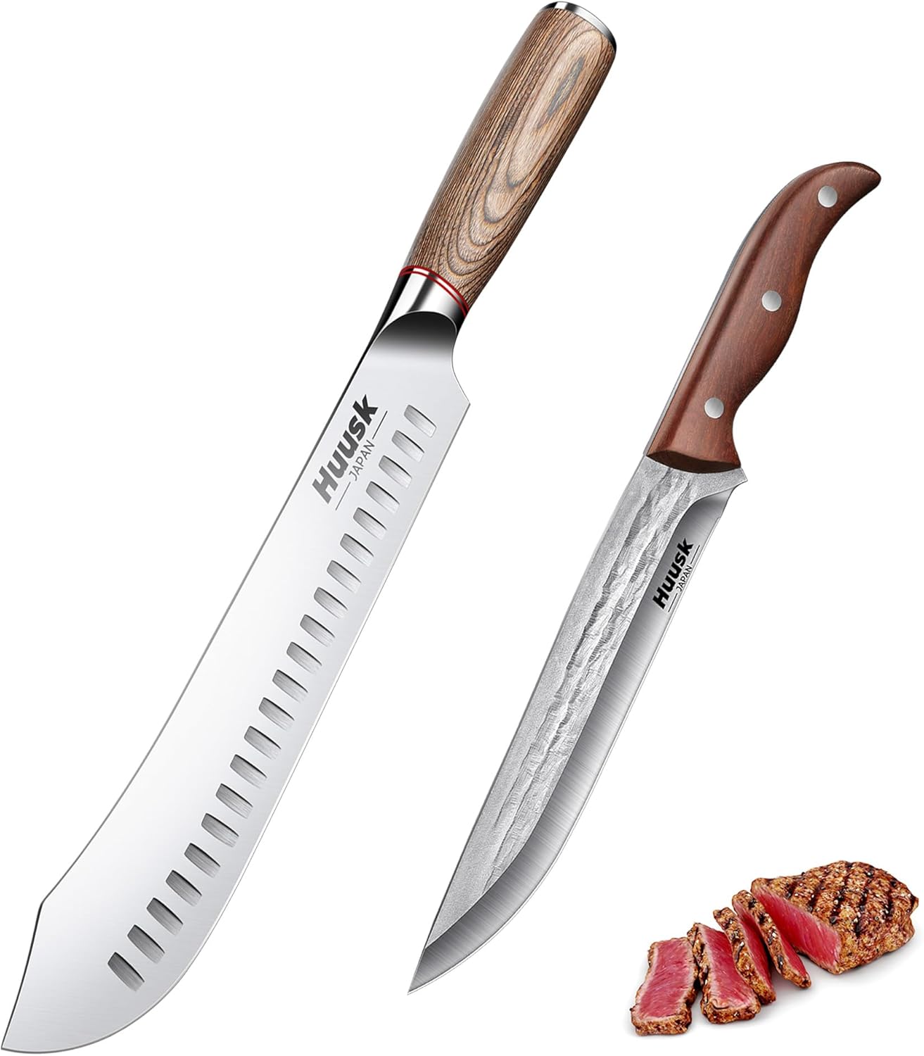 Huusk 10 inch butcher breaking knife with 7.5 inch butcher