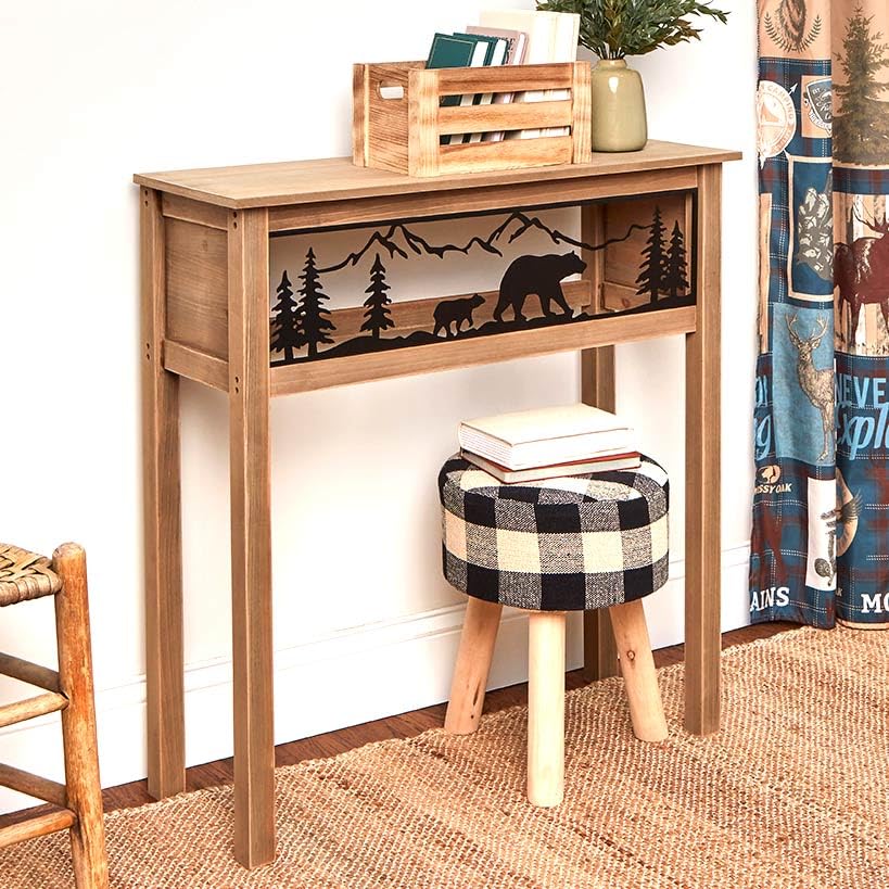 Lakeside Lodge Bear Console Table