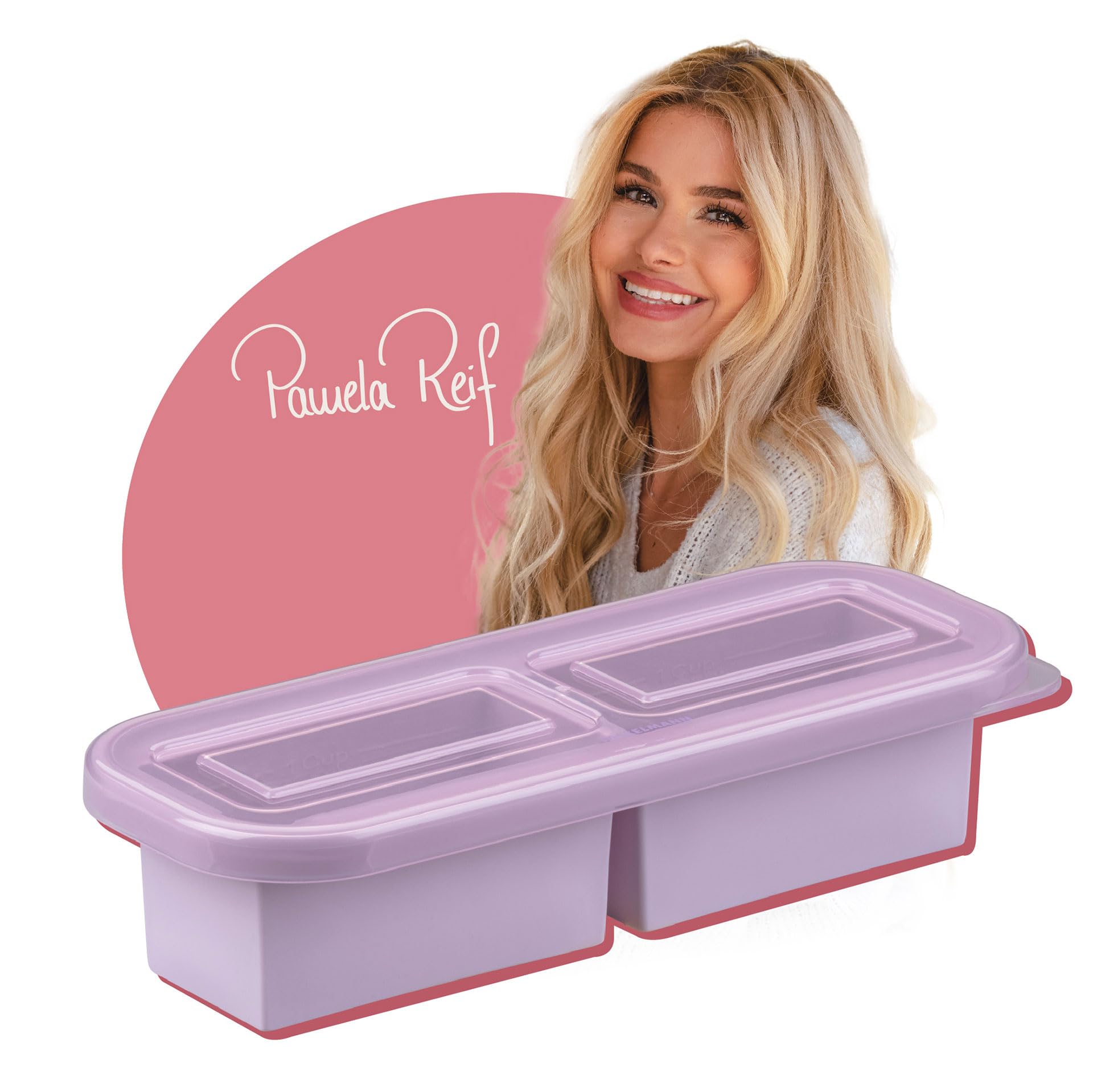 FACKELMANN x Pamela Ripe Freezer Containers - 2 x 250ml Lavender Silicone Freezer Mould Dishwasher Safe Lavender