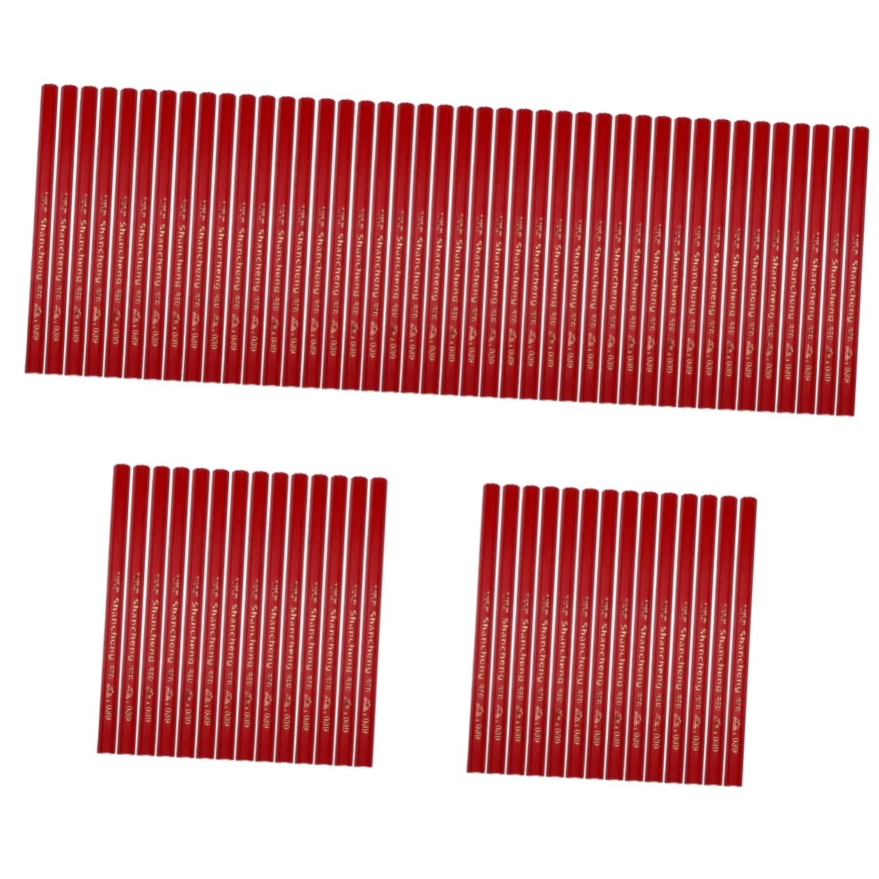 Operitacx 100 Piezas lápiz hexagonal rojo marcasitios madera rotulador madera lapices recargas lápiz posicionamiento para la construcción lápiz para la construcción bulto dibujo