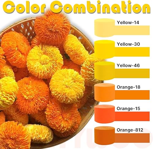 Vista 55 de PartyWoo Serpentinas de papel crepé marrón, 10 unidades de 820 pies, paquete de serpentinas de papel crepé bohemio neutro metálico dorado arena