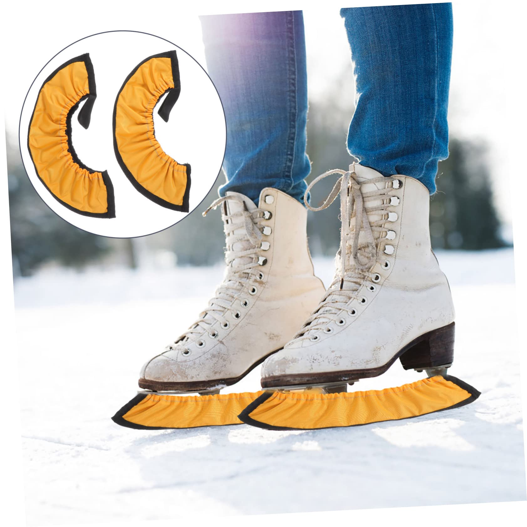 Milisten 3paires Couvre-Lames De Patinage Souple pour Adultes Et Respirante des Lames De Patins à Glace Accessoire pour Prolonger La Durée De Vie