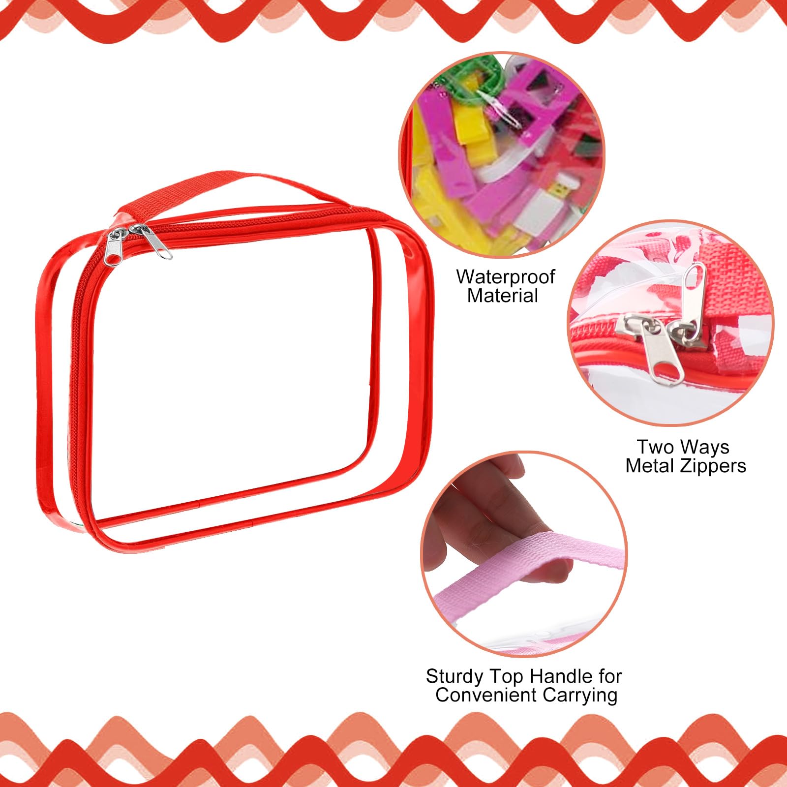 16 bolsas de almacenamiento de juguetes con cremallera, bolsas de plástico impermeables de PVC, organizadoras de plástico, bolsas organizadoras transparentes para juegos de mesa, bloques de