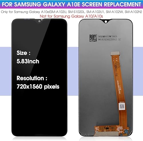 Miniatura 2 de Para Samsung Galaxy A10E Pantalla Reemplazo para Samsung A10E LCD para Galaxy A10E Pantalla para SM-A102U, SM-S102DL Pantalla Táctil Digitalizador