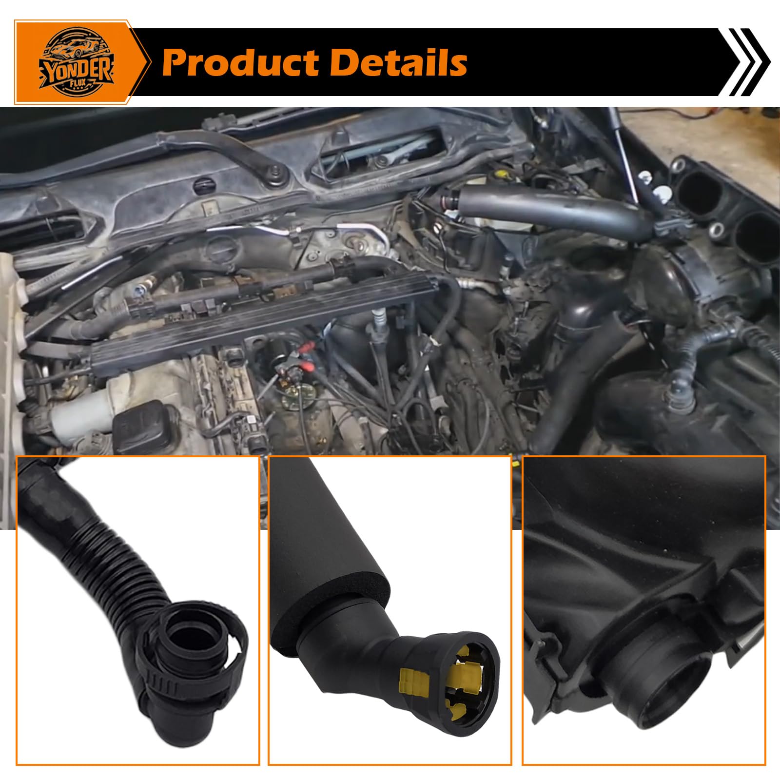 Crankcase Vent Valve & Oil Separator Kit For BMW N52 - Replaces OEM 11617531423 - View #8