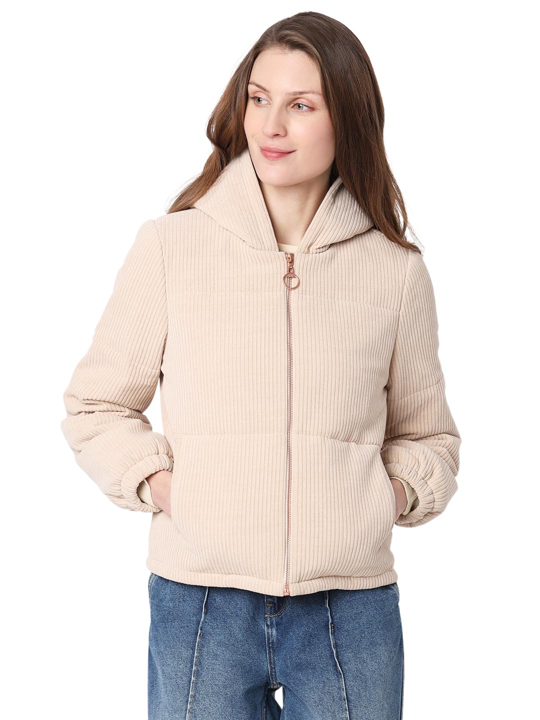 vero moda Women's Polyester Blend Standard Length Jacket-picture-49