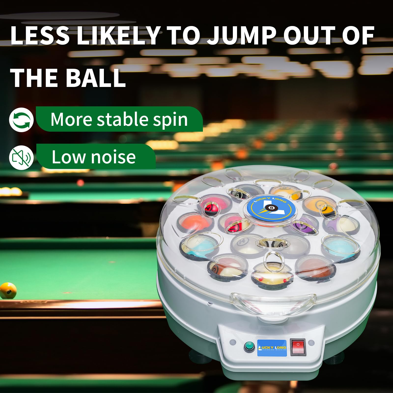 Mall Pool Ball Machine Automatic Pool Ball Polisher Automatic Billiard Ball Cleaner & Polisher ...