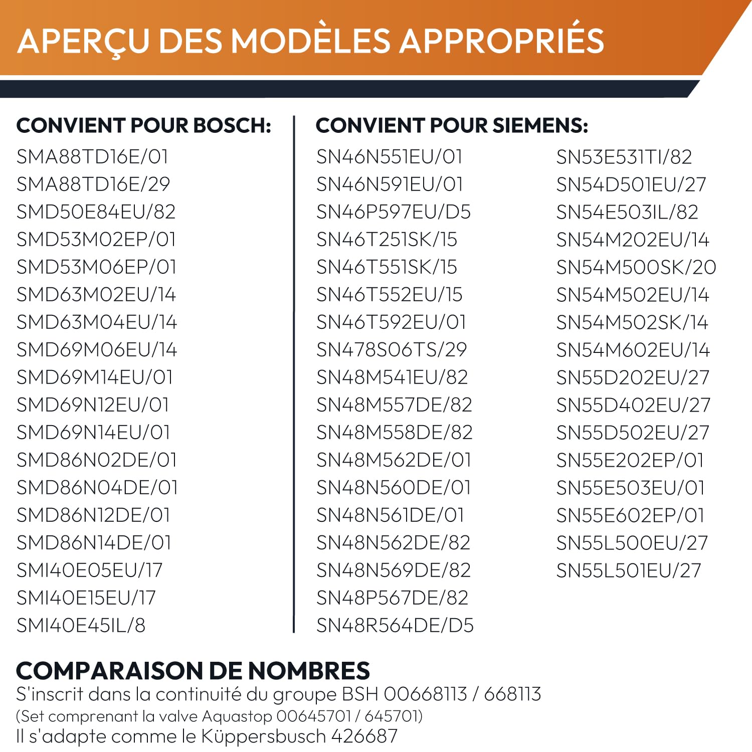 Tuyau Aquastop BITRON type 88 3/4 pouces 1,68 m compatible lave-vaisselle Bosch Siemens iQ300 iQ500 iQ700