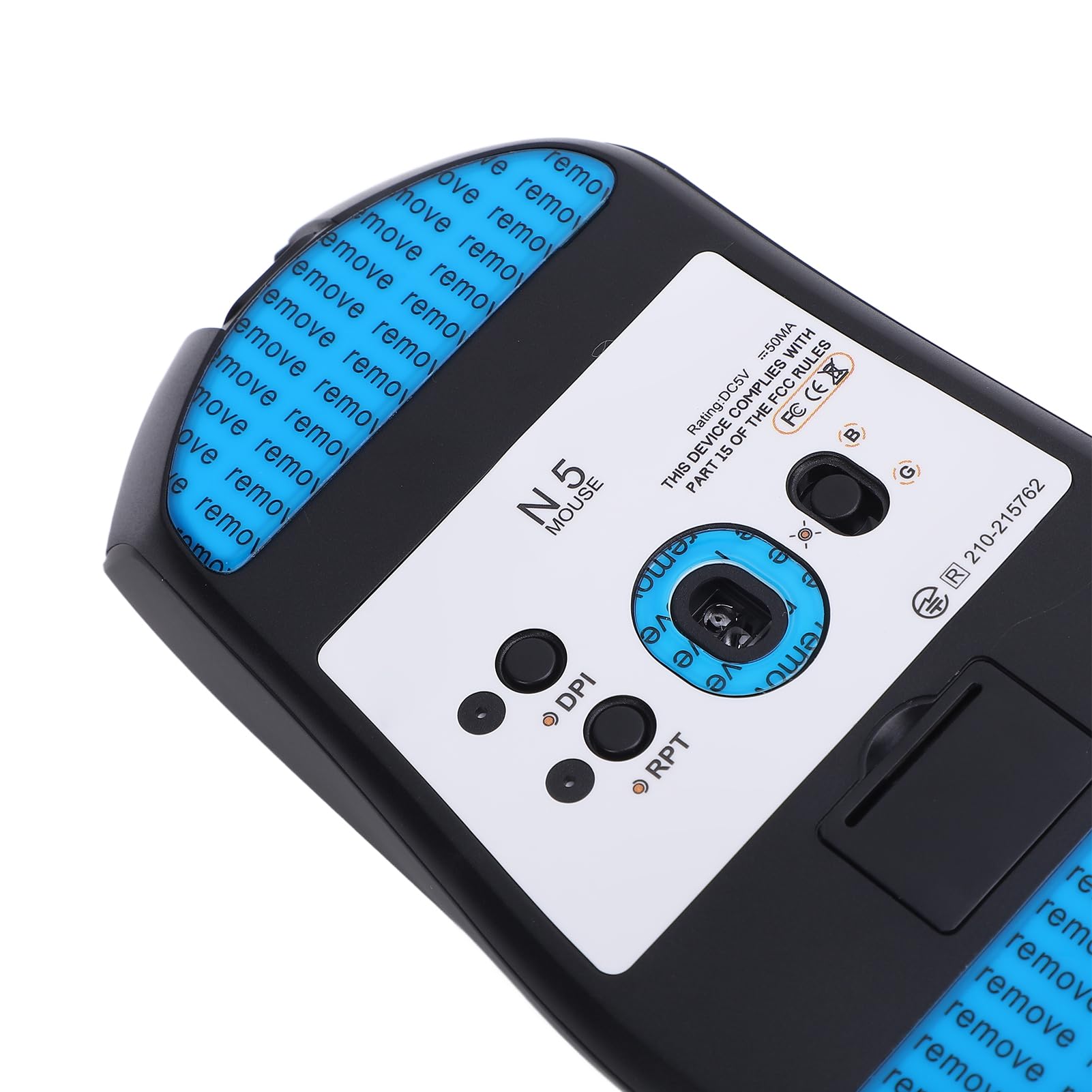 Ratón de Juego Inalámbrico, Respuesta Rápida Ultraligera 26000dpi 3 Modo Gaming Inalámbrico Mouse Ergonómico para Computadora PC (Black)