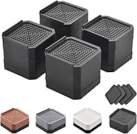EclatBain Heavy-Duty Bed Risers: Adjustable Stackable 3-4.3 Inch Furniture Lifters for Beds, Sofas, Appliances - 4000 lbs Capacity