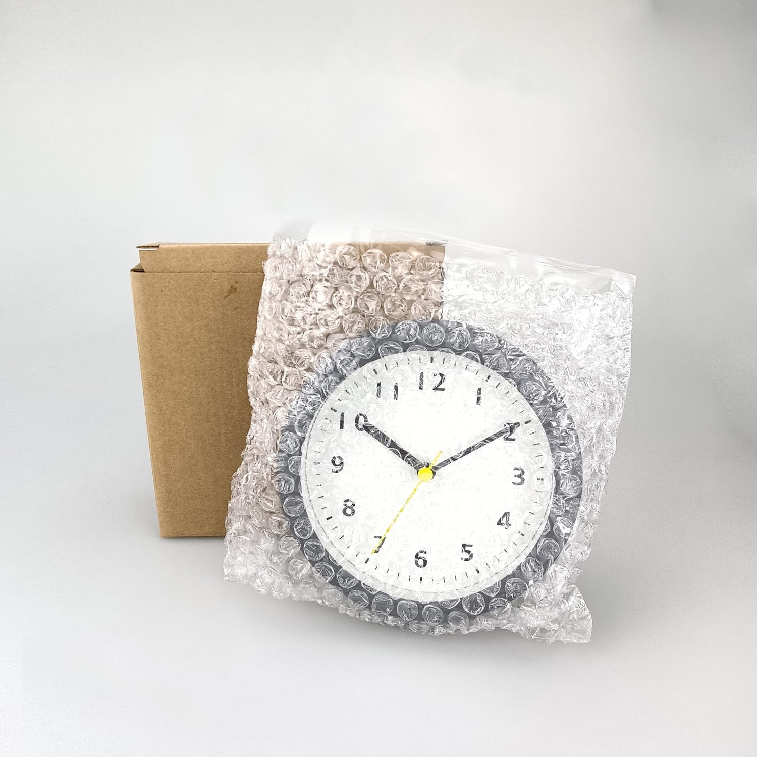 Orologio da Doccia Silenzioso, Impermeabile, Senza Tic, Funzionante a Batteria, con Supporto Pieghevole con Foro per Gancio e Ventosa in PVC per Bagno Camera da Letto