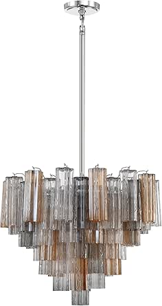 Crystorama Addis 12 Light Polished Chrome Chandelier