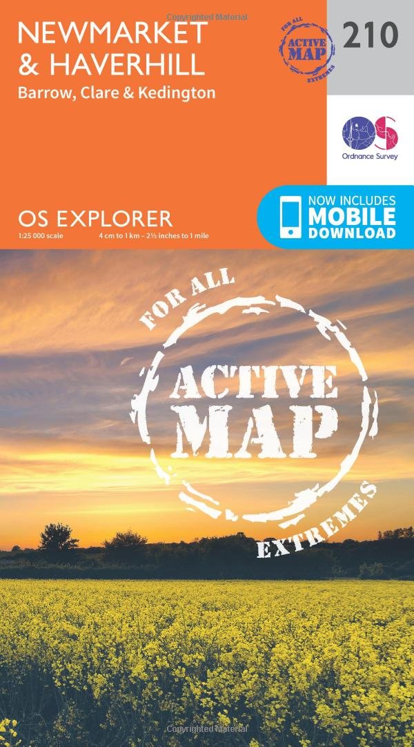 Newmarket  Haverhill Map  Weatherproof  Barrow Clare   by Ordnance Survey