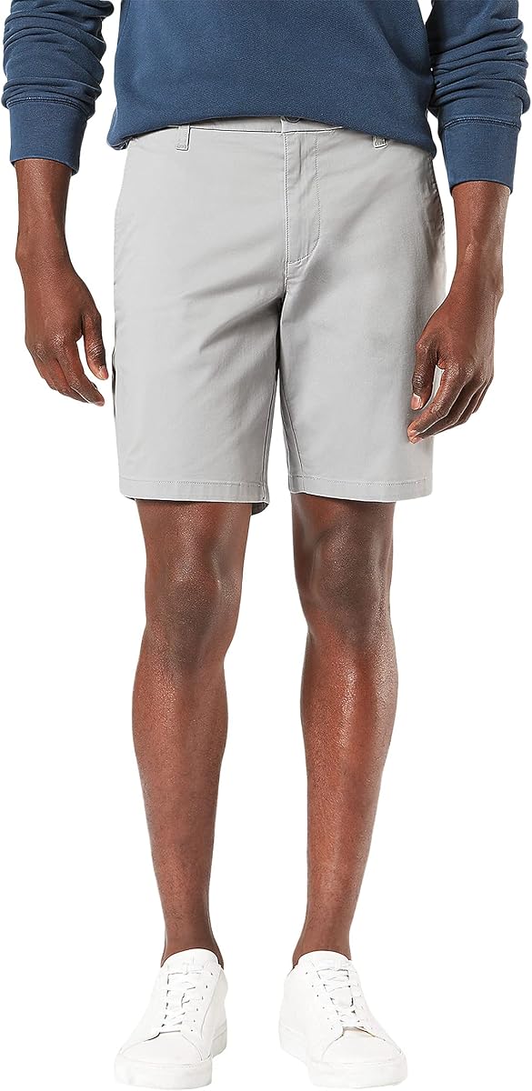 Dockers Pantalones cortos Supreme Flex de corte recto para hombre (estándar, grande y alto)