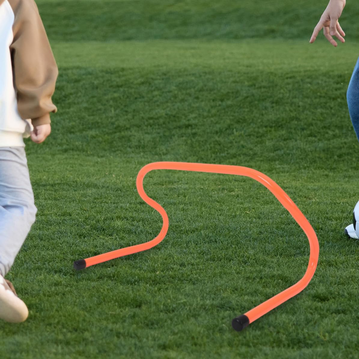 Hemobllo Vallas Desarrollo Entrenamiento Naranja de Plástico Agilidad de Abs para 4 Piezas, Ideales Deportivo y Práctica de Fútbol para Fiesta Futbol Decor