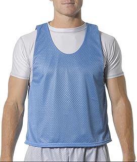 A4 Sportswear Light Blue/White Youth Small Reversible Jersey Pinnies
