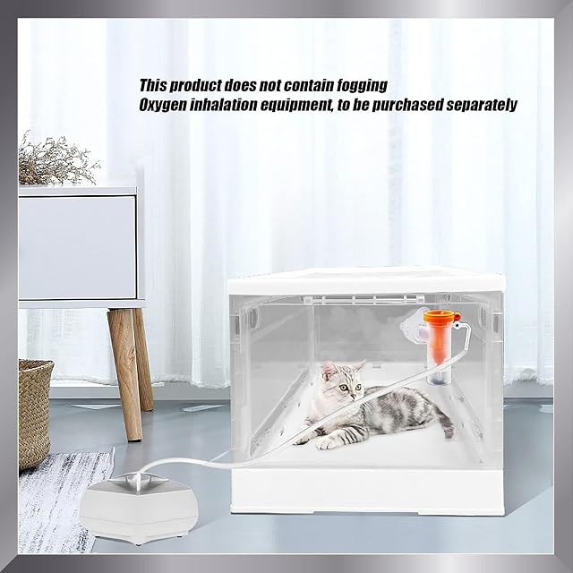 Foto 2 de 6 de Incubadora para Cachorros y Gatitos, nebulizador para Mascotas, Caja de cría Multiusos para Terapia