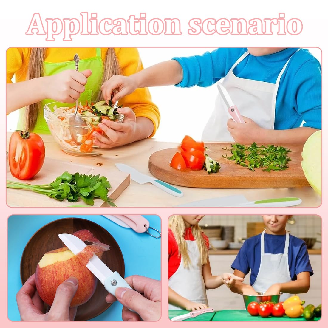 JOFLVA Accessoire Cuisine Enfant, 69 PCS Kit Cuisine Enfant, Ustens
